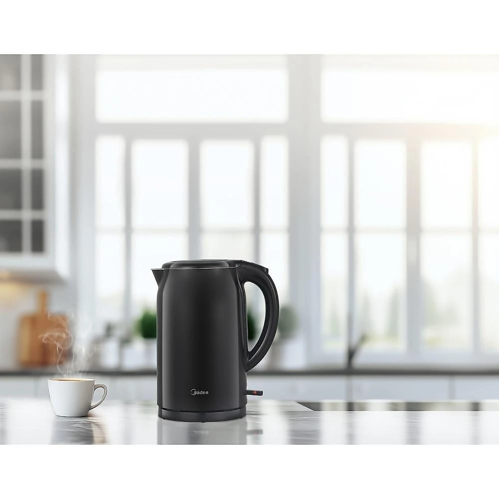 Chaleira Elétrica Midea 1,7 Litros Double Wall Preta KDW17P1 110V