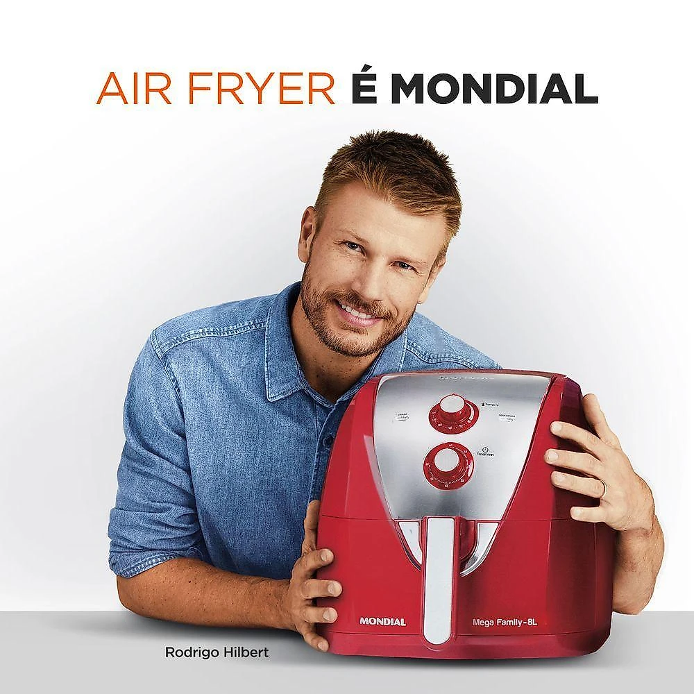 Fritadeira Sem óleo Air Fryer 8 Litros Afn-80-ri Mondial Air Fryer Afn-80-ri 220v/60hz