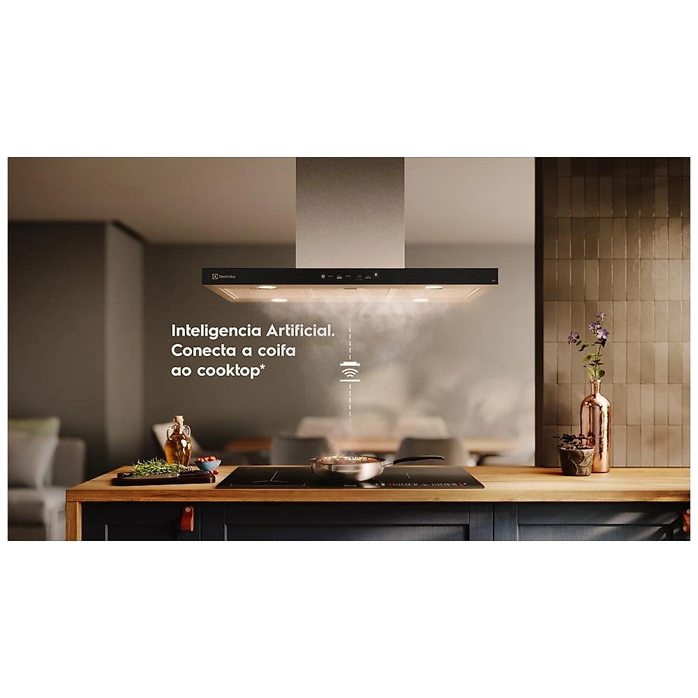 Coifa de Ilha Electrolux Experience Hob2Hood 90cm Inox- CE9IF 110