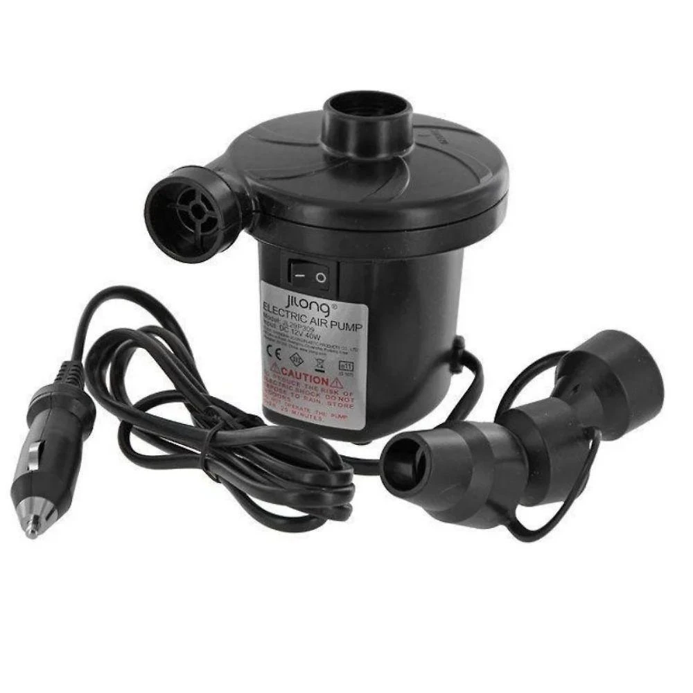 Inflador Elétrico 12V 75W Para Colchão Barco E Infláveis Com Entrada No Acendedor