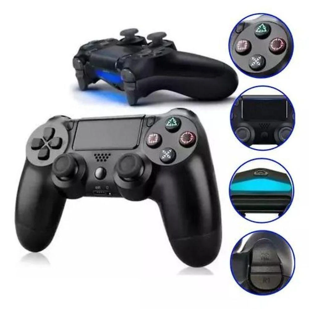 Controle sem Fio para Ps4 e Pc Aquilae Joystick com Bateria Recarregável Preto