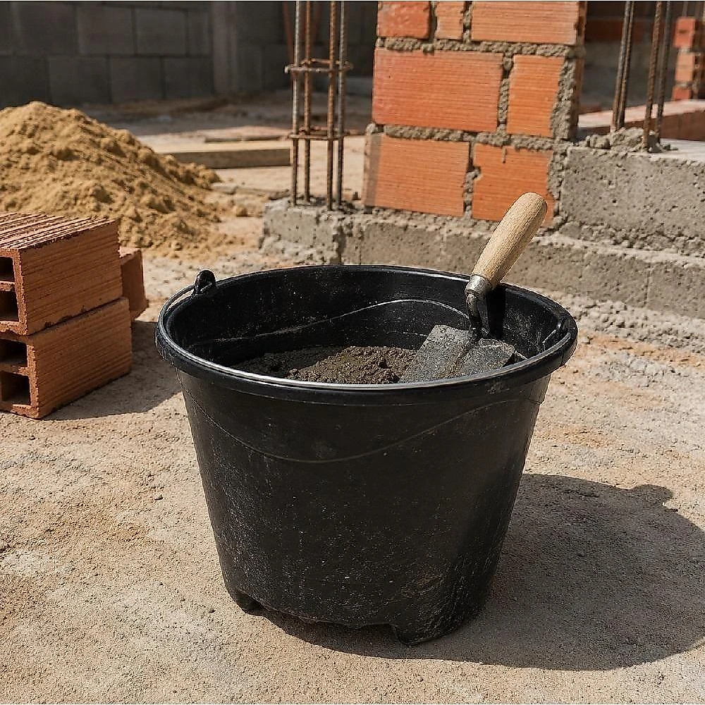 Balde para Construção e Limpeza Pedreiro Construcao Grande Multiuso Plástico PP Apoio Anatômico webcontinental-7898635513247