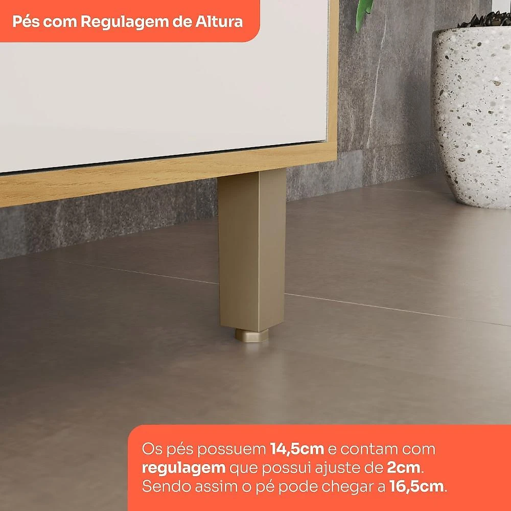 Cozinha Completa 9 Peças com Torre Quente para 1 Forno Venaly Cinamomo/Off White