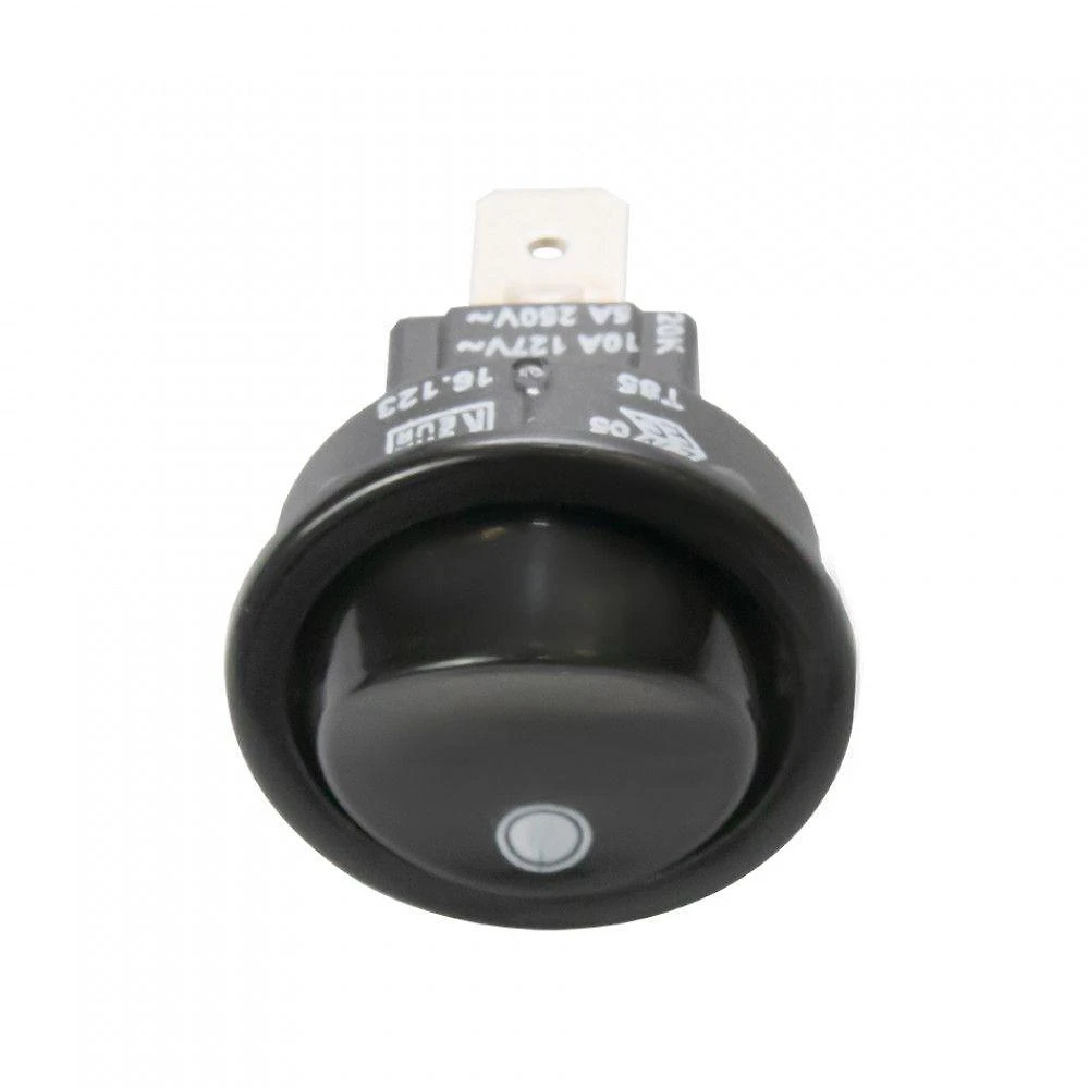 Kit Interruptor Grill E Lâmpada Fornos Embutir - 20 Peças Preto Bivolt
