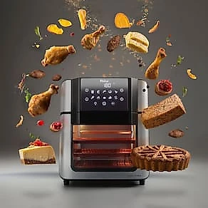 Fritadeira Elétrica Air Fryer Oven Philco PAF15A 15L Redstone Preta/Inox 110V