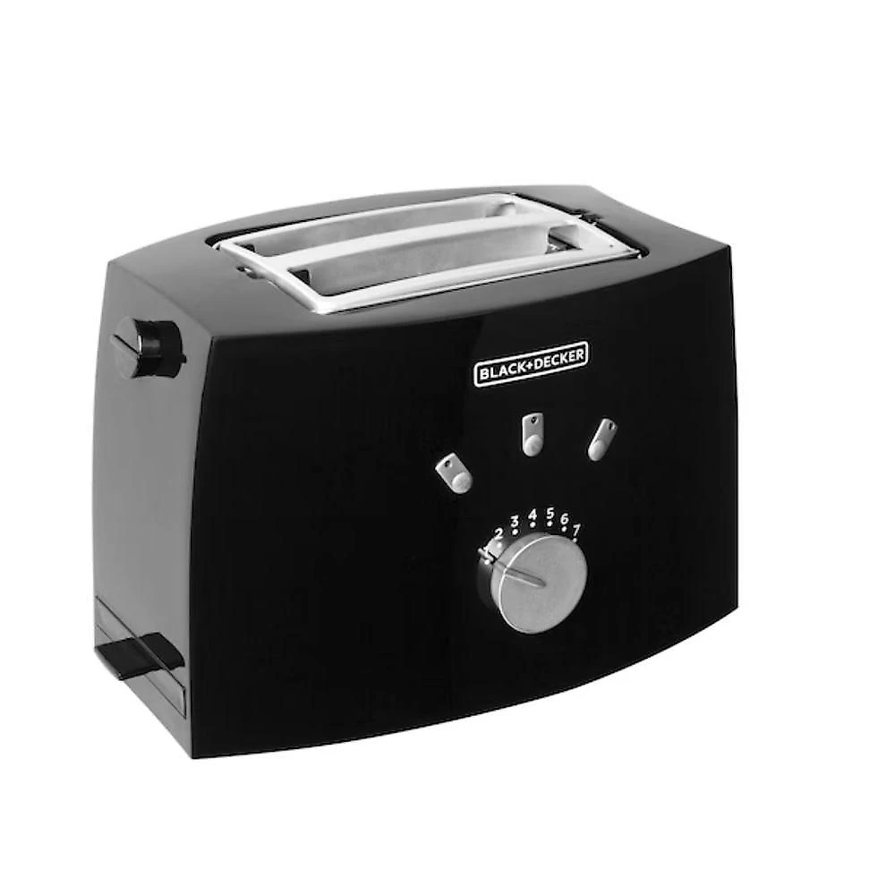 Tostador Elétrico TO810-220V com Tostagem Uniforme Preto Black + Decker 800W 220V