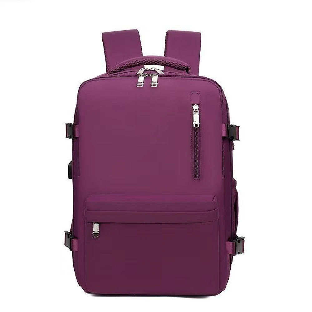 Mochila OEM Viral Laptop Viagem Escolar à Prova D'água Executiva em Náilon Impermeável Roxo