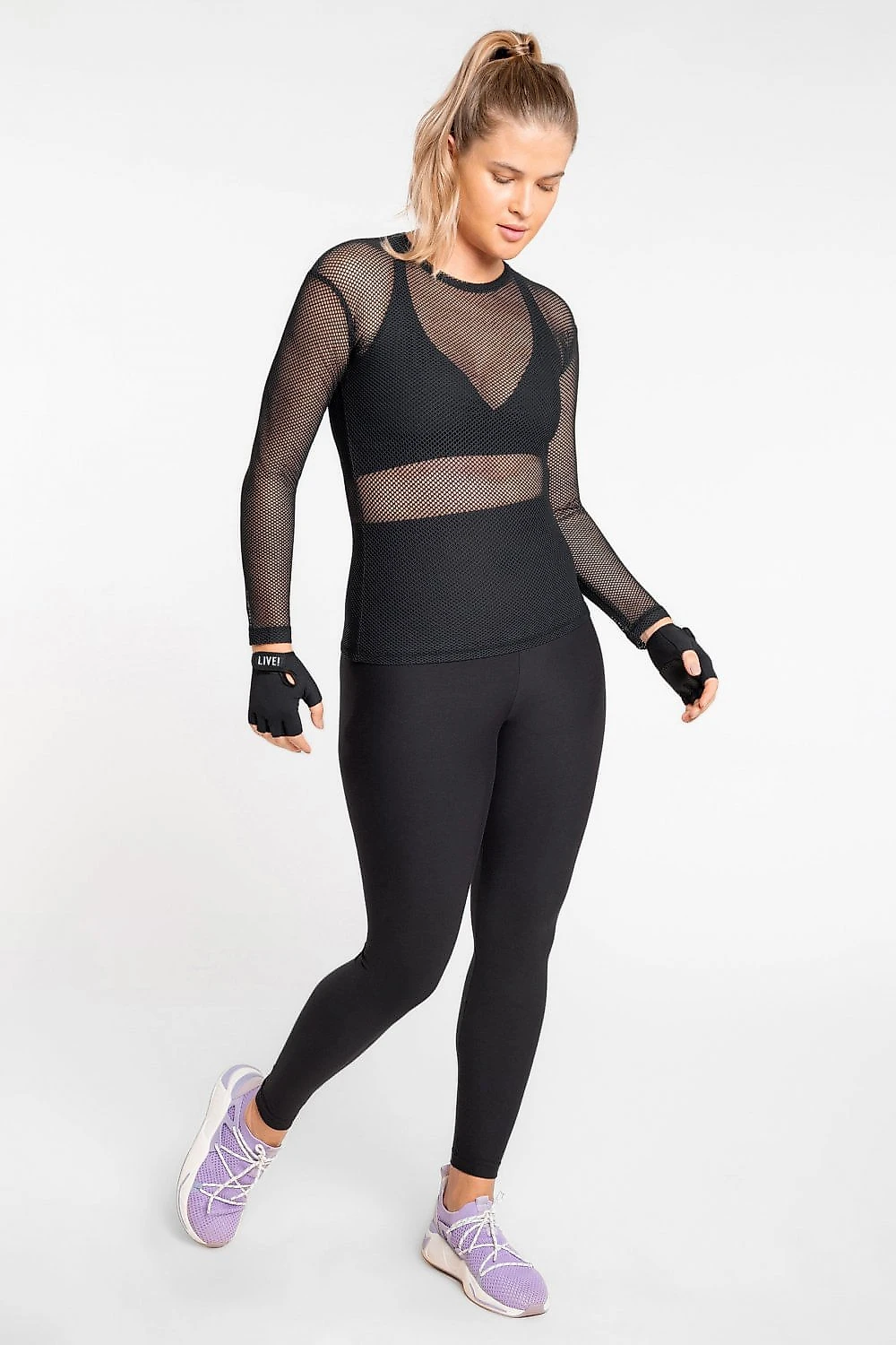 Blusa Sportif Mesh - Preto - LIVE! Preto - G