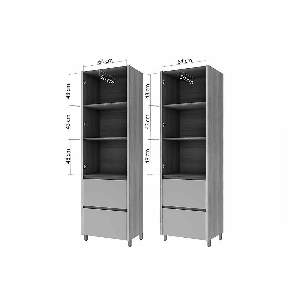 m*a様 GALLERIA RM5R-R46 Armário Multiuso Lavanderia Rainha Com 4 Portas E 4 Gavetas 140cm