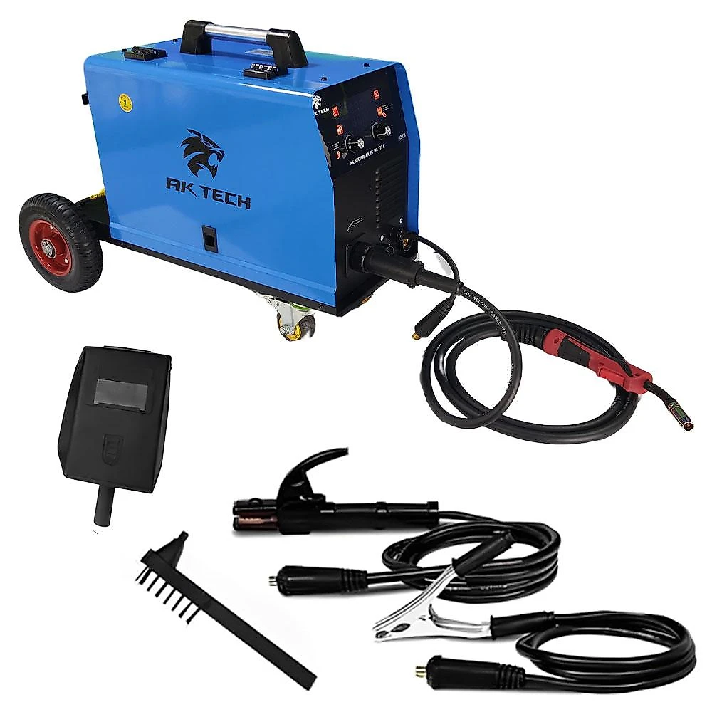 Máquina de Solda MIG TIG Eletrodo Multiprocessos 170A AK-MIG/MMA/LIFT TIG 170A AK TECK USK Bivolt