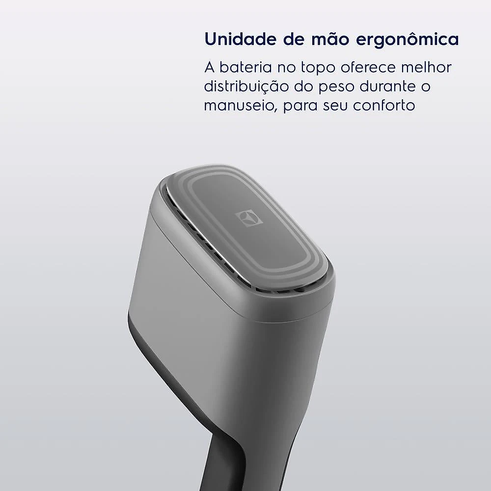 Aspirador de pó vertical sem fio electrolux cyclonic power erg018 90w 2em1 cinza