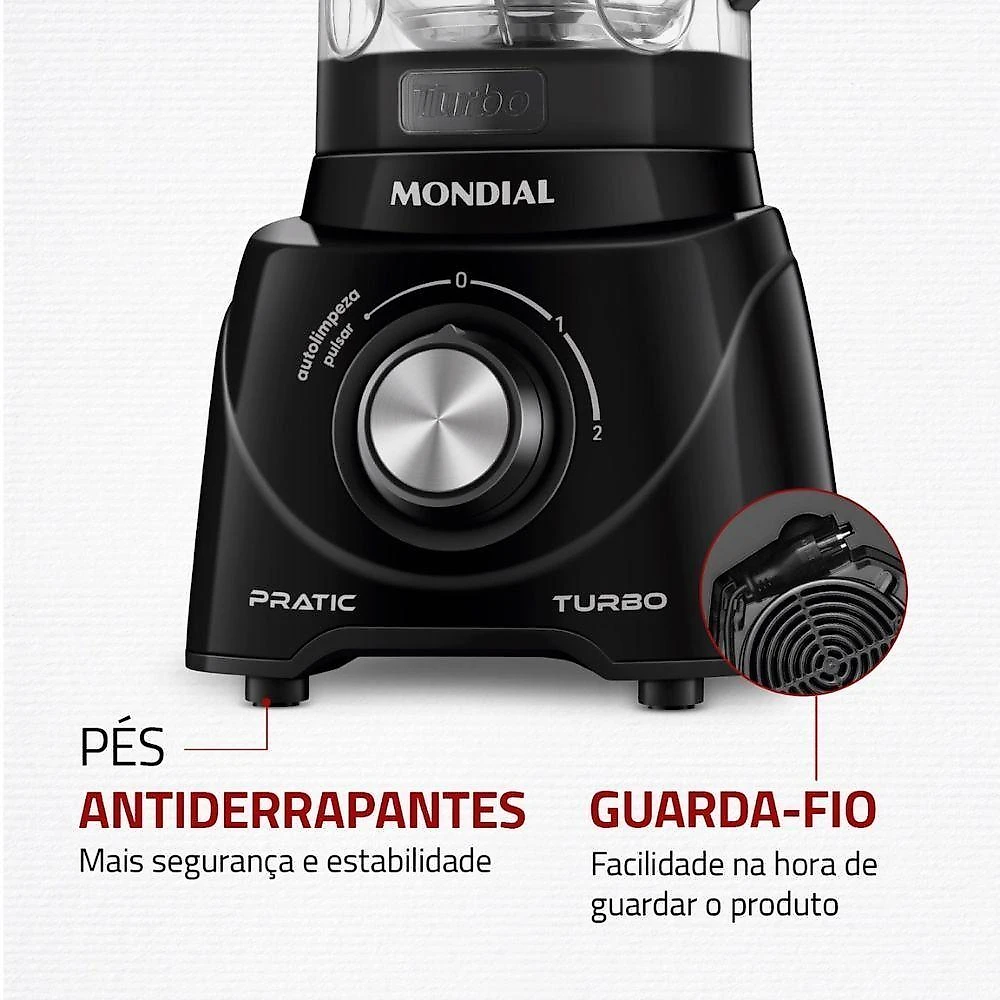 Liquidificador L-98-b Mondial Preto 110V