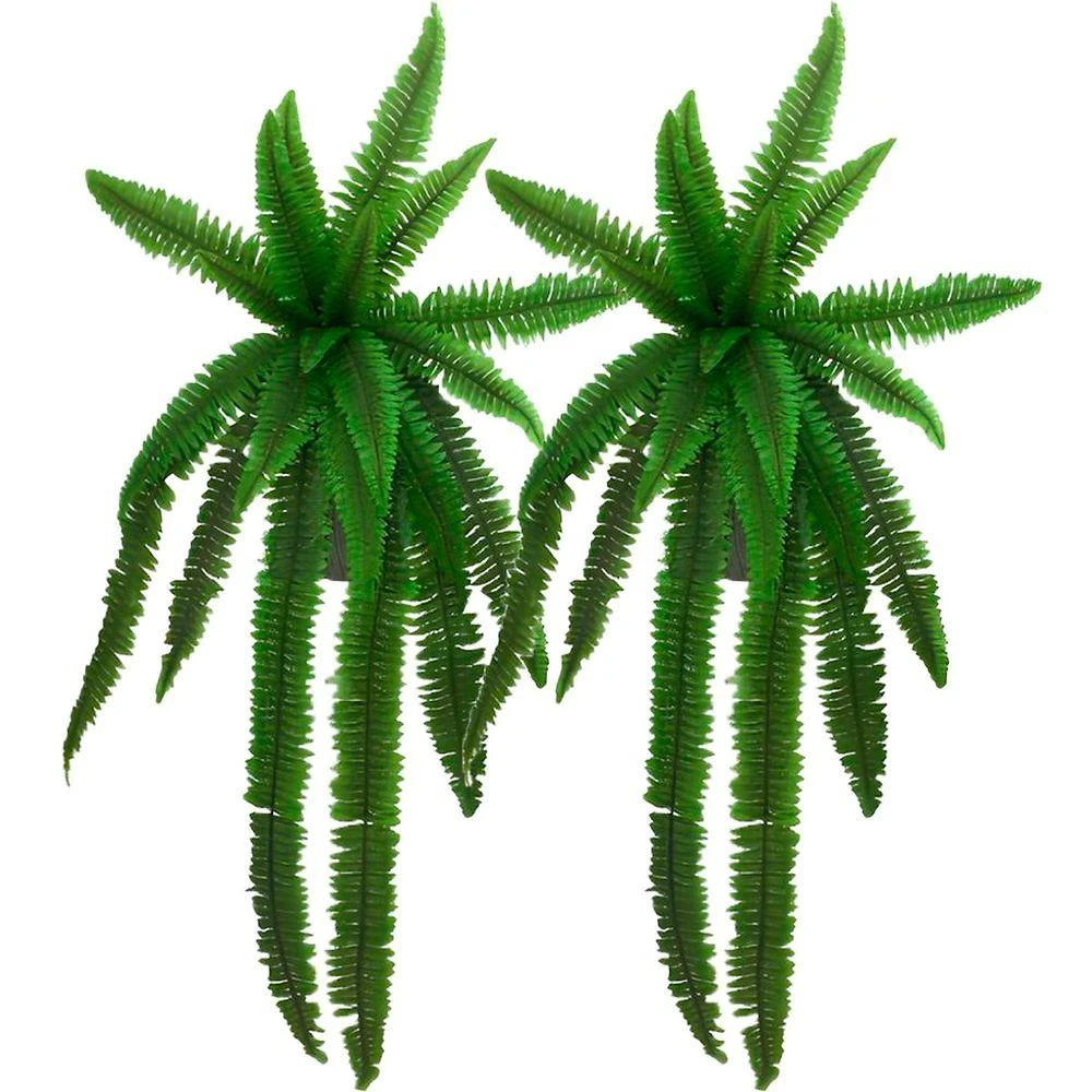 Kit 2 Planta Artificial Samambaia Ornamental Exótica 1,10m