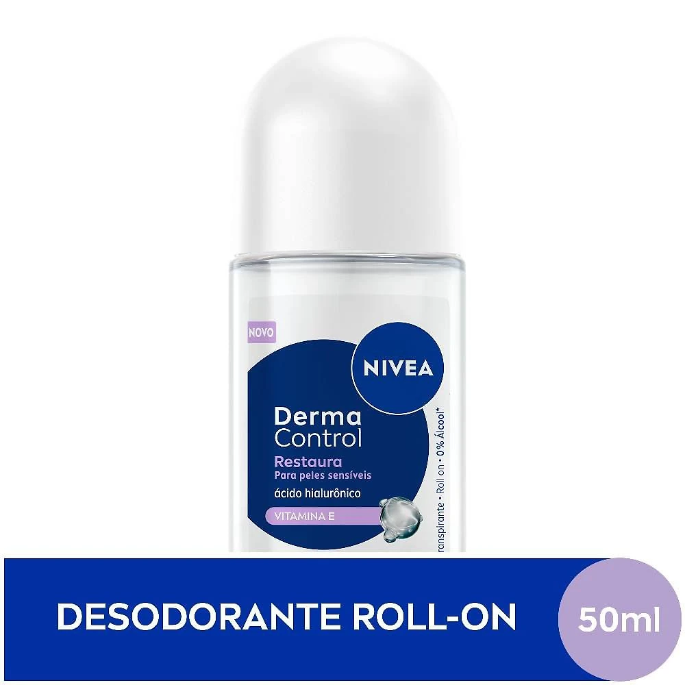 Desodorante Roll-on Nivea Derma Control Feminino Restaura 50ml
