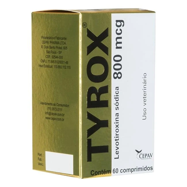 Repositor Hormonal Cepav Tyrox 800 mcg - 60 Comprimidos