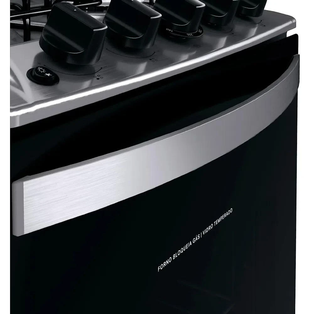Fogão 4 Bocas Brastemp Clean com Prateleiras Ajustáveis BFO4NBB, Acendimento Automático, Branco - Bivolt Fogão 4 Bocas Brastemp Clean com Prateleiras Ajustáveis BFO4NBB, Acendimento Automático, Branco