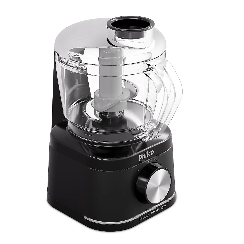 Processador de alimentos philco pmn04a 420w 500ml trava de segurança preto 110
