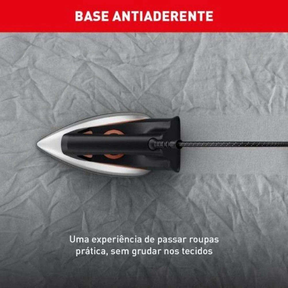 Ferro A Seco Arno Drygliss 1200w Preto Terracota 220V