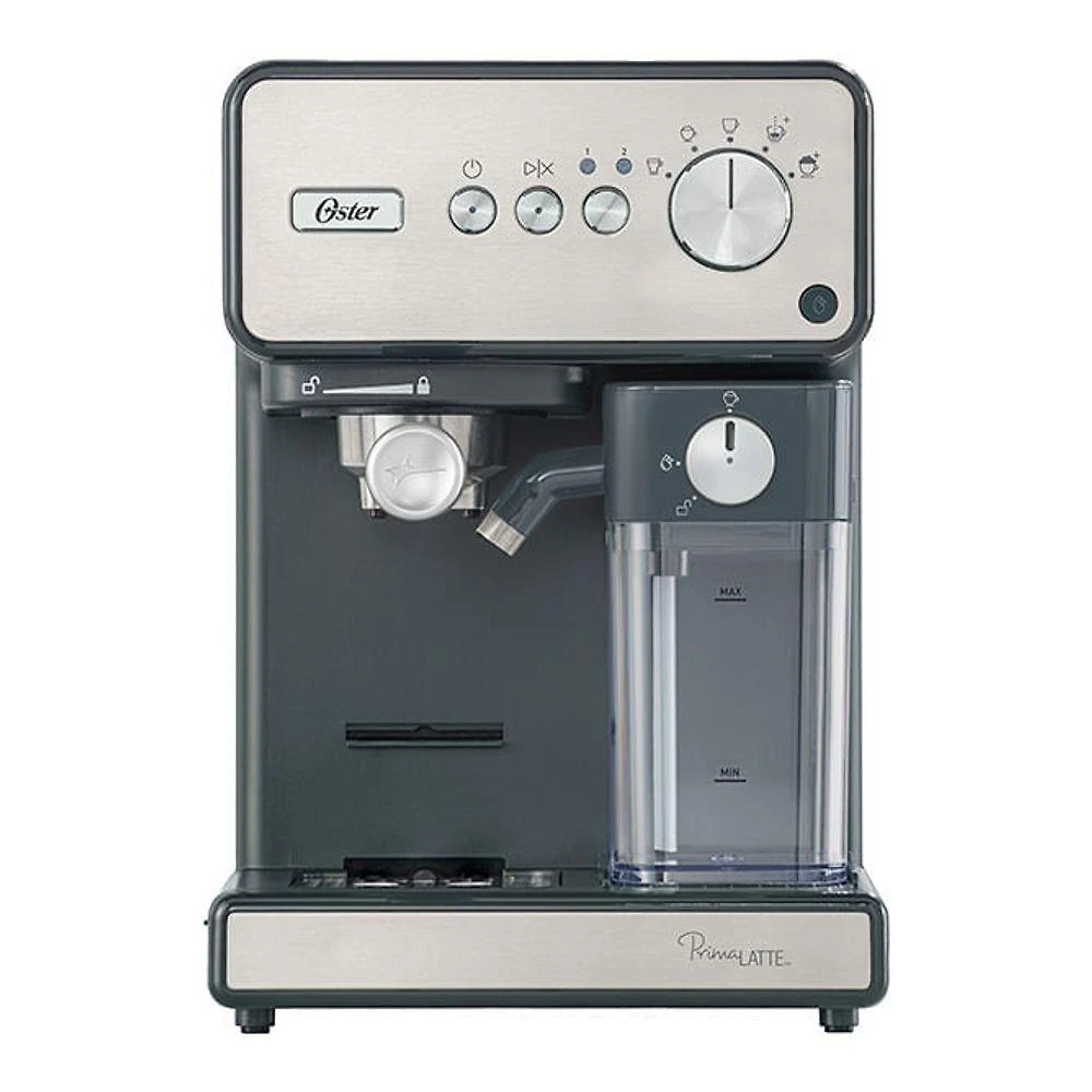 Cafeteira Espresso Oster PrimaLatte Auto-Frothing 15 Bar Cápsula Pó e Sachê Inox 220V