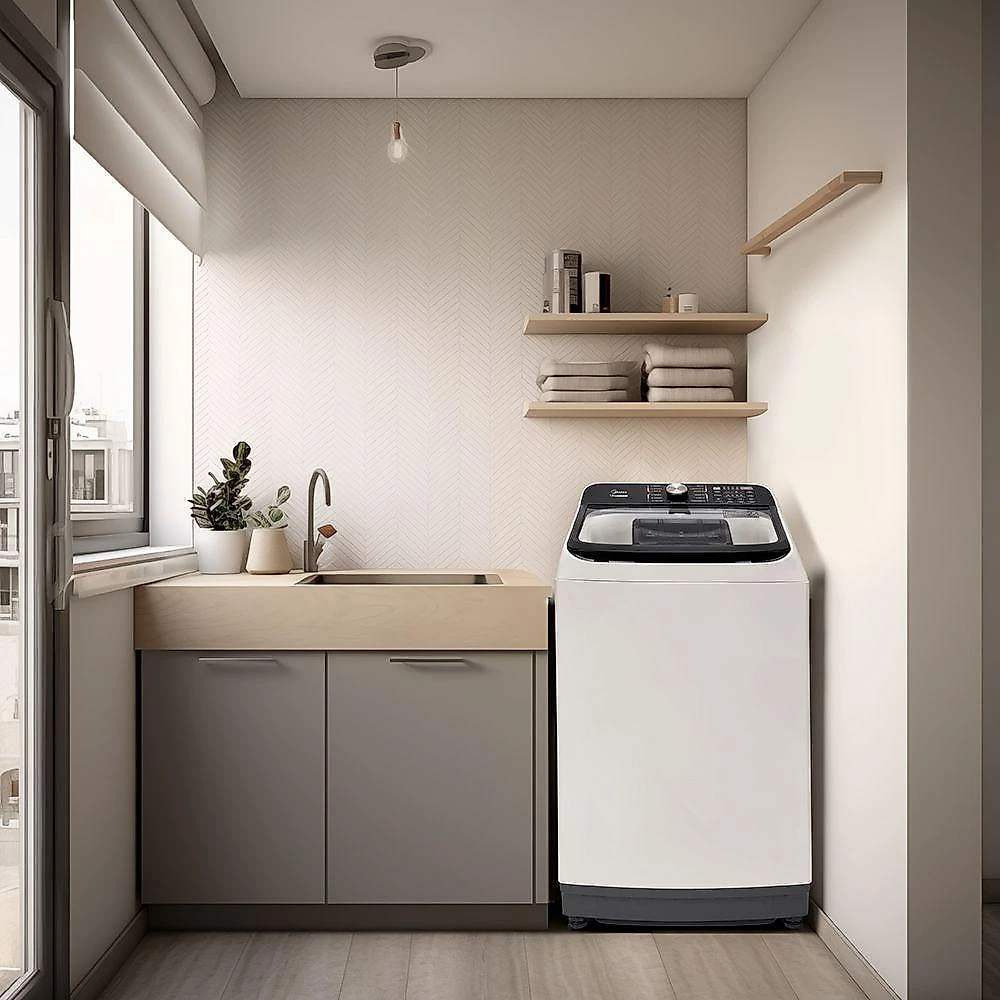 Lavadora de roupas midea 15kg wave agitador branca 220v ma512w150a/wk05