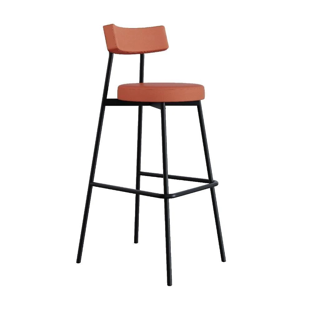 Banqueta Alta Stout Ae: 100 / Aa: 75cm Bqst7510 Courino Marte Terra Rosê Cn.marte Terra Rosê