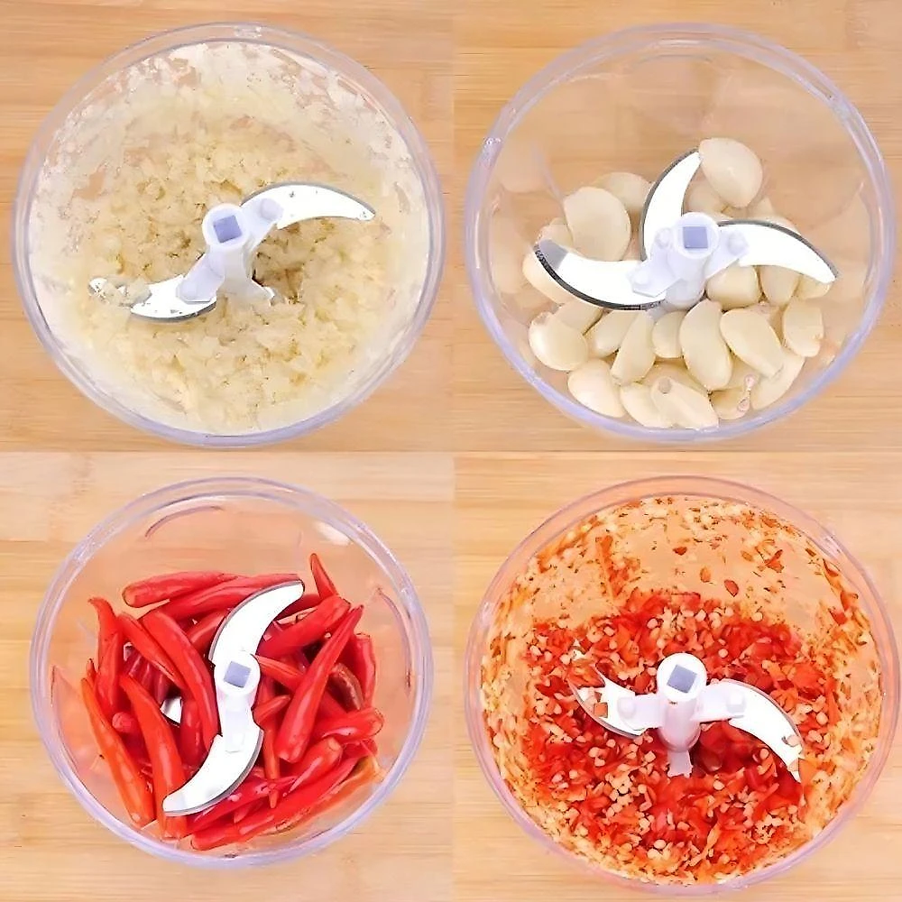Processador Manual de Alimentos Triturador 500ml para Temperos e Legumes Advance