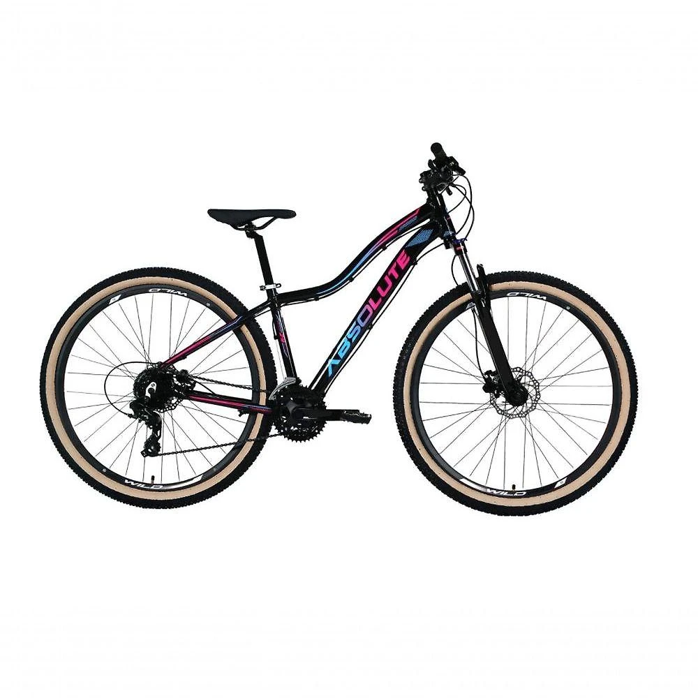Bicicleta Aro 29 Absolute Hera Feminina Câmbios Shimano 24v K7 Freio Hidráulico Garfo Trava Pneu Faixa - Preto Tam.17