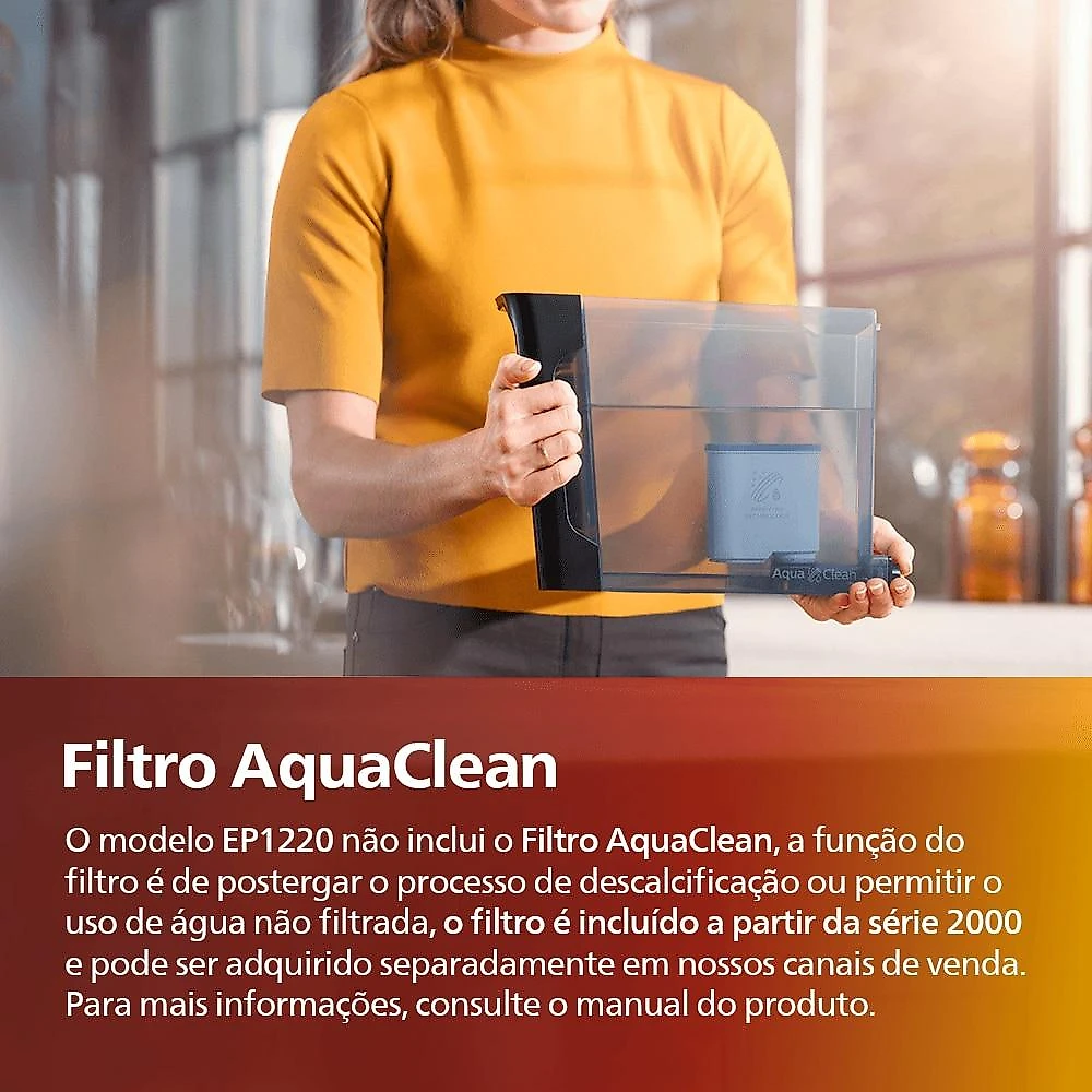 Cafeteira Espresso Superautomática Philips Walita Série 1200, Preta - 220V 220 Volts