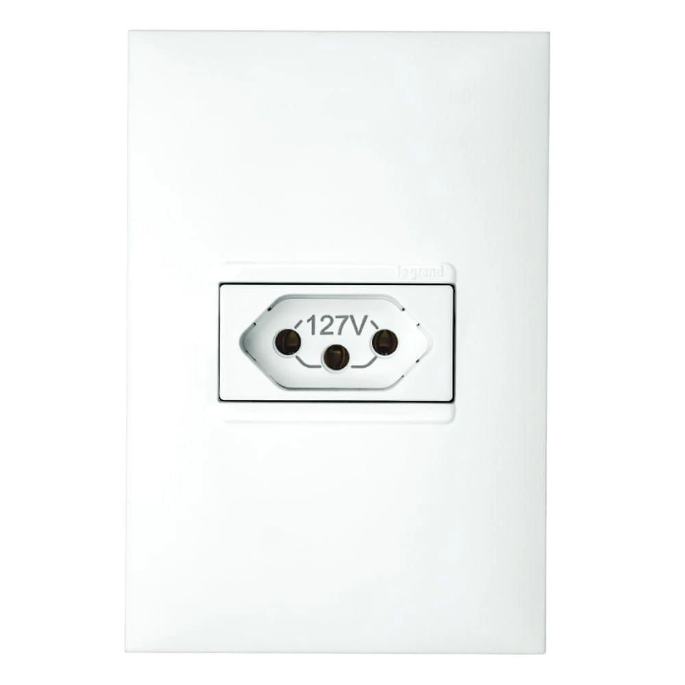 1 Tomada 2p+t 20 Ampères 4x2 Branco - 615081bc - Pial Plus 1 Tomada 2p+t 20 Amperès 4x2 Branco - 615081bc - Pial Plus