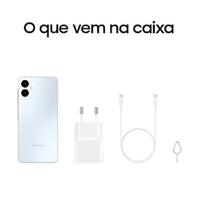 Miniatura Celular Samsung Galaxy A06 Tela 6.7" 128GB 4G Processador Octa-Core, Câmera Traseira de 50MP e Selfie de 8MP Branco