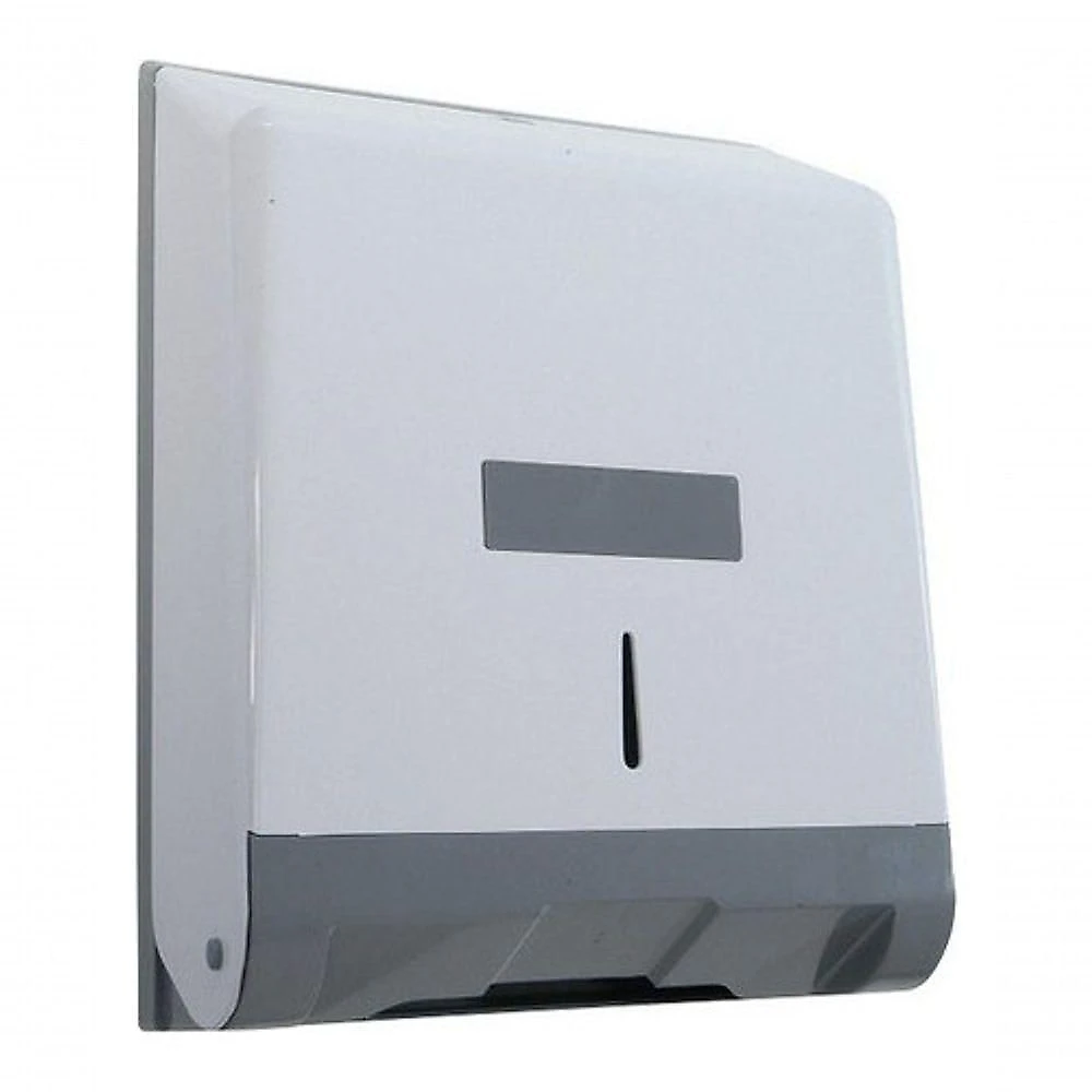 Toalheiro Clássico ABS para Papel Interfolha Kit com 2000 Folhas 100% Celulose Virgem Branco