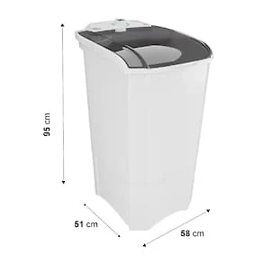 Tanquinho de Roupas Britânia 10kg BLR03 Semiautomático - Branco 110V