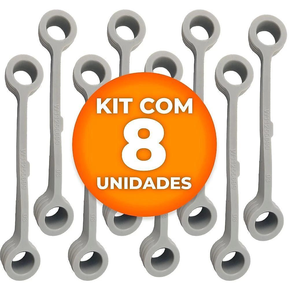 Tirante Cinza Borracha 9cm Lavadora 12 A 16kg W11255699 Consul Original 8 Unidades