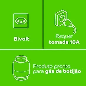 Fogão Consul 4 Bocas CFO4NAB com Mesa de Inox, Acendimento Automático e Design Frente Única Bivolt - Branco