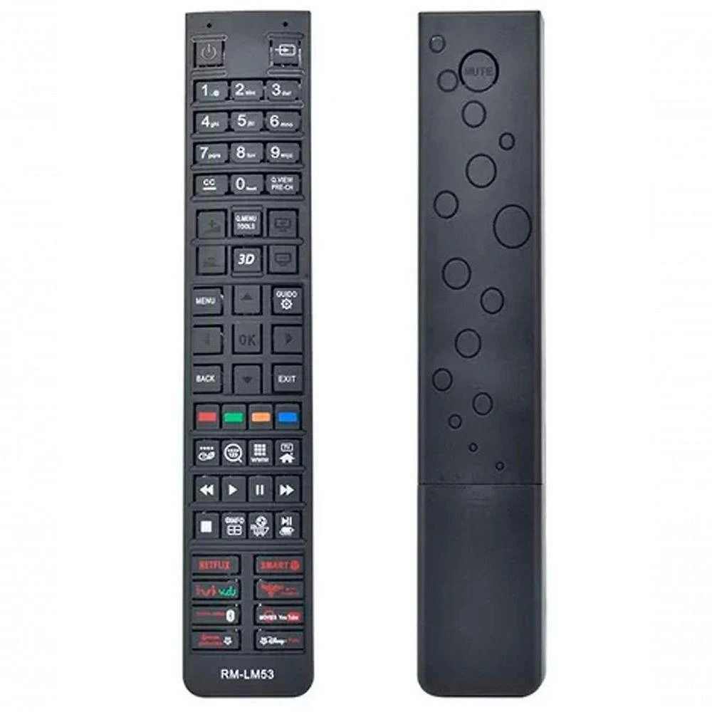 Controle Remoto Universal Smart Toshiba Samsung Philips para Tvs e TV com Alcance de 8m Preto