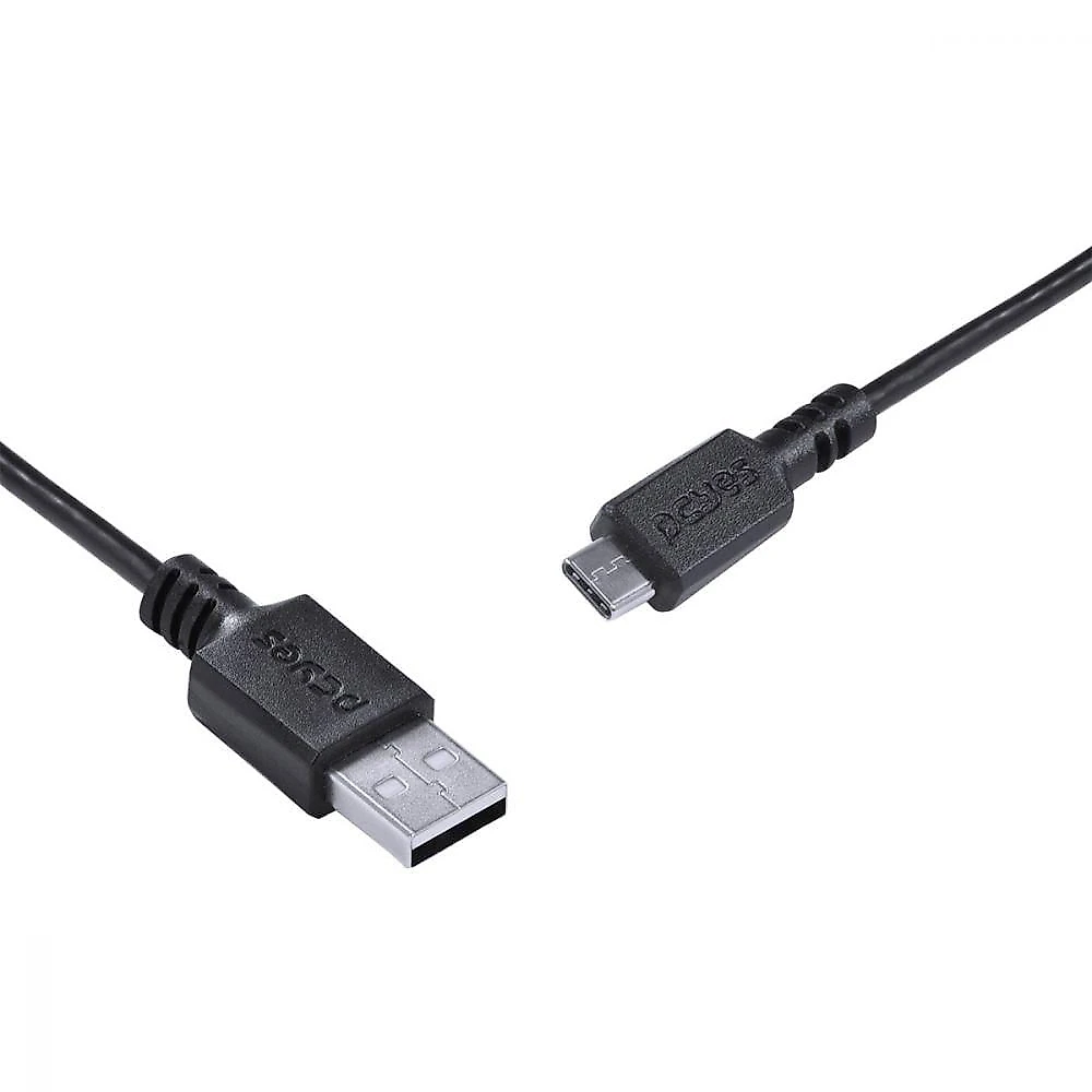 Cabo Para Celular Smartphone Usb A 2.0 Para Usb Tipo C Para 2 Metros Preto - Puacp-02