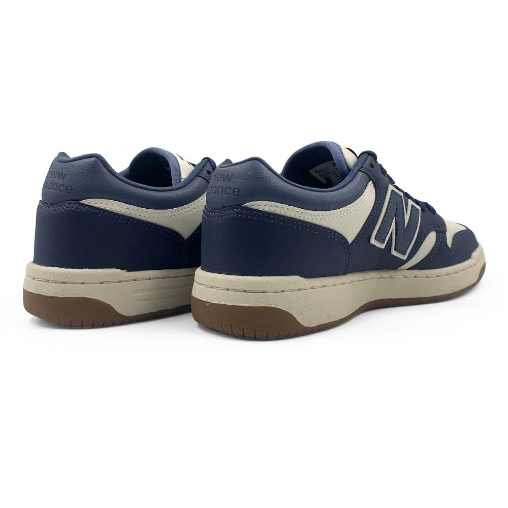 Miniatura Tênis New Balance 480 Low Masculino BRANCO/MARINHO - 38