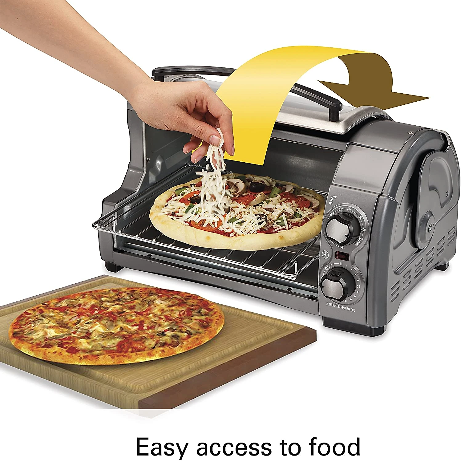 Hamilton Beach 31344D Forno Elétrico de Bancada com Temporizador 1200W110V Aço