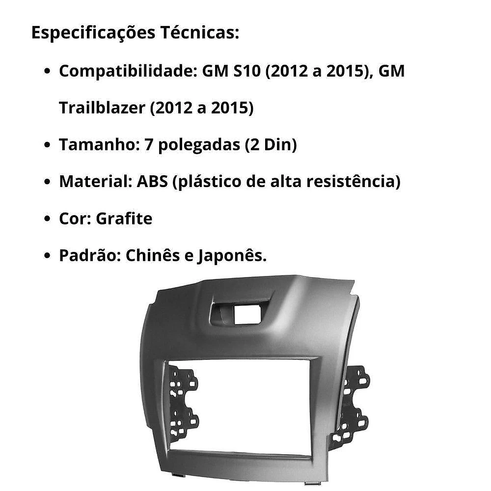 Central Multimídia Automotiva 2 Din MP5 Player 7 Polegadas USB Bluetooth com Câmera de Ré Grafite