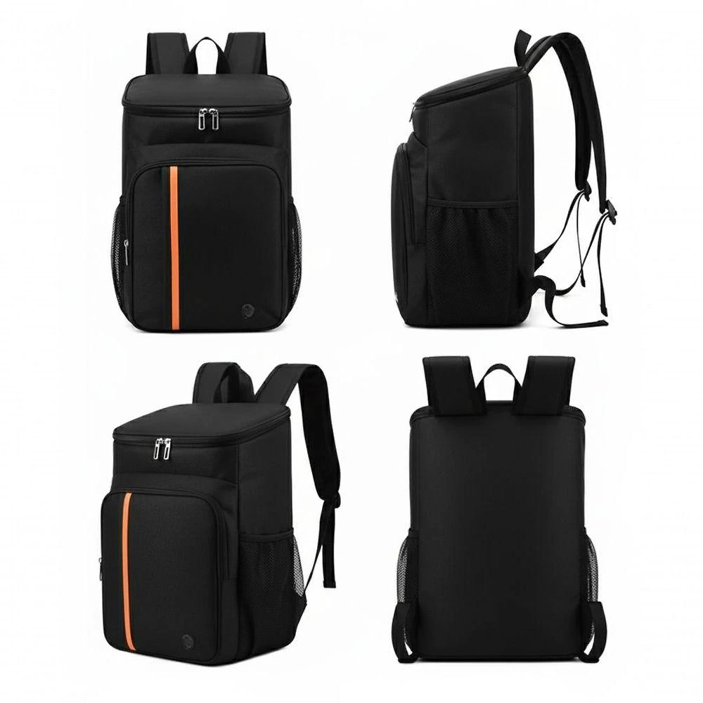 Mochila Térmica Utimix Impermeável Preta para Viagem com Isolamento para Alimentos e Bebidas