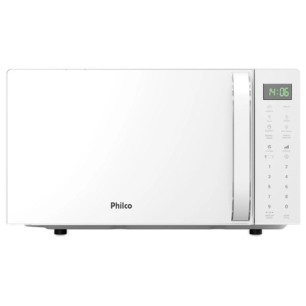 Micro-Ondas Philco 20 Litros PMO24B, Branco - 110 Volts