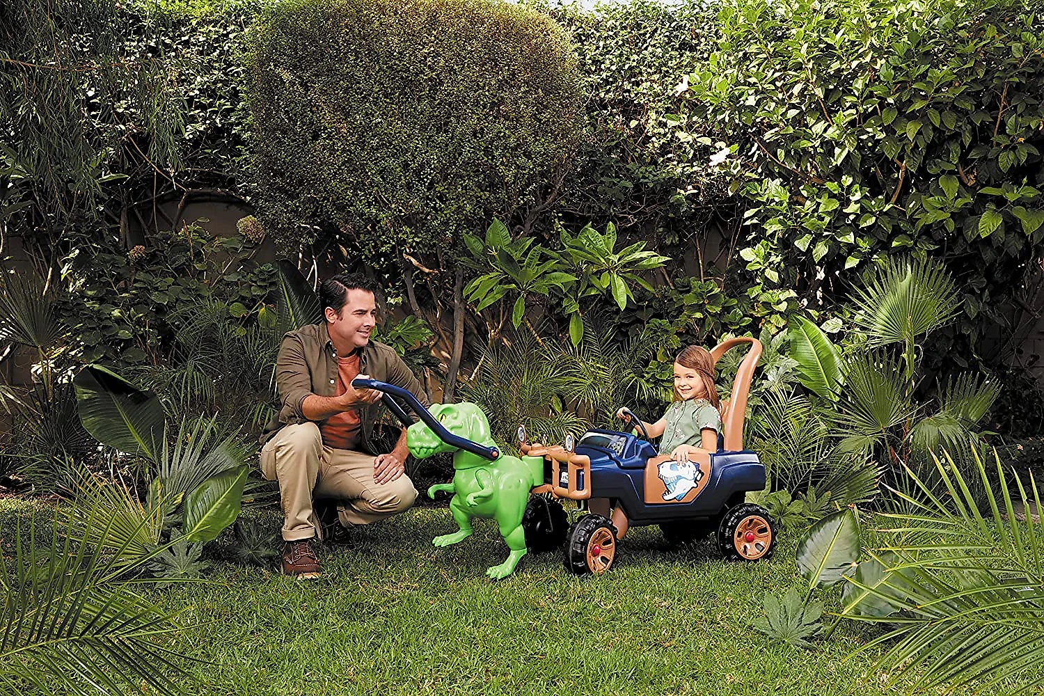 Little Tikes Quadriciclo de Passeio para Crianças de 2 a 5 Anos T Rex Verde