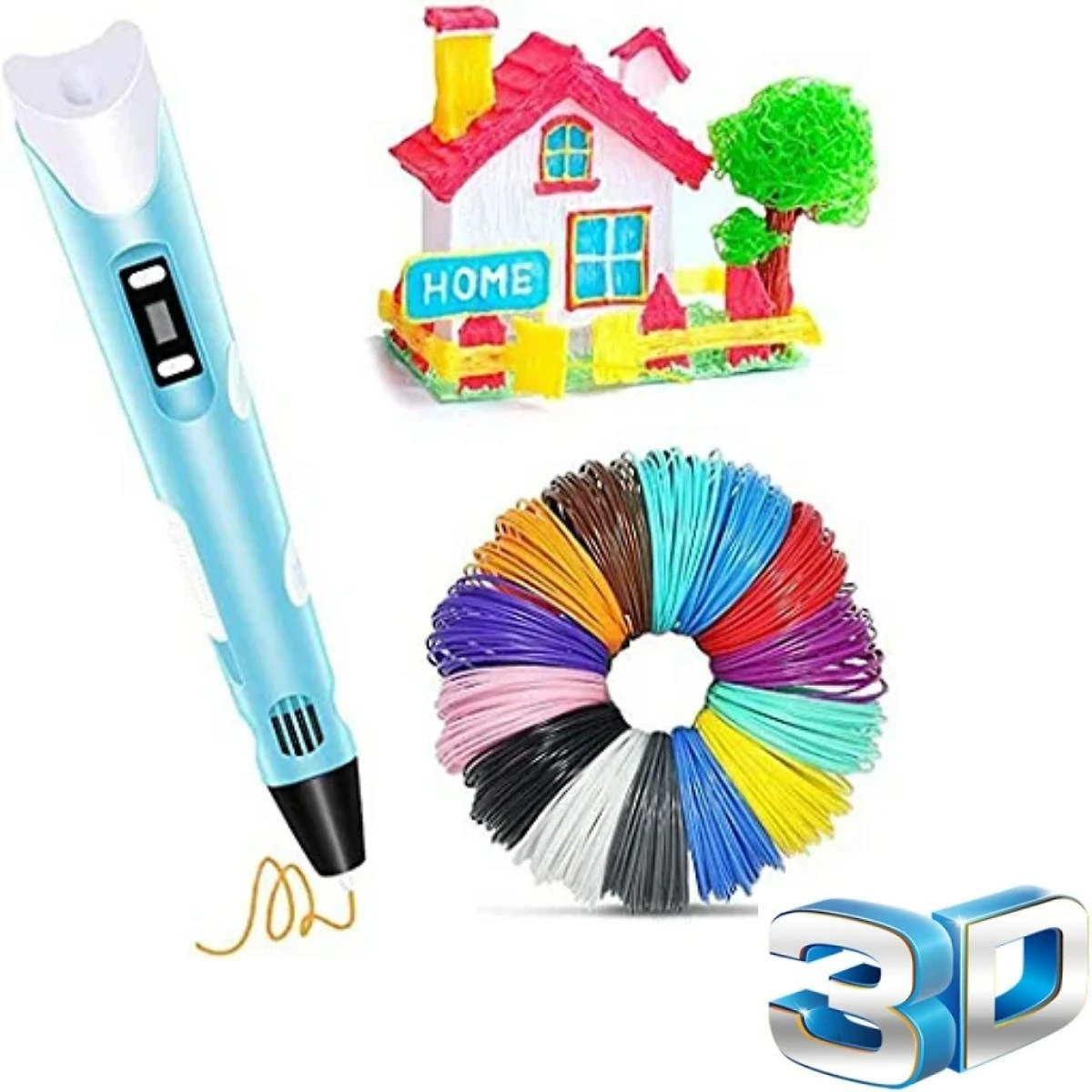 Miniatura Caneta 3D Infantil Criativa