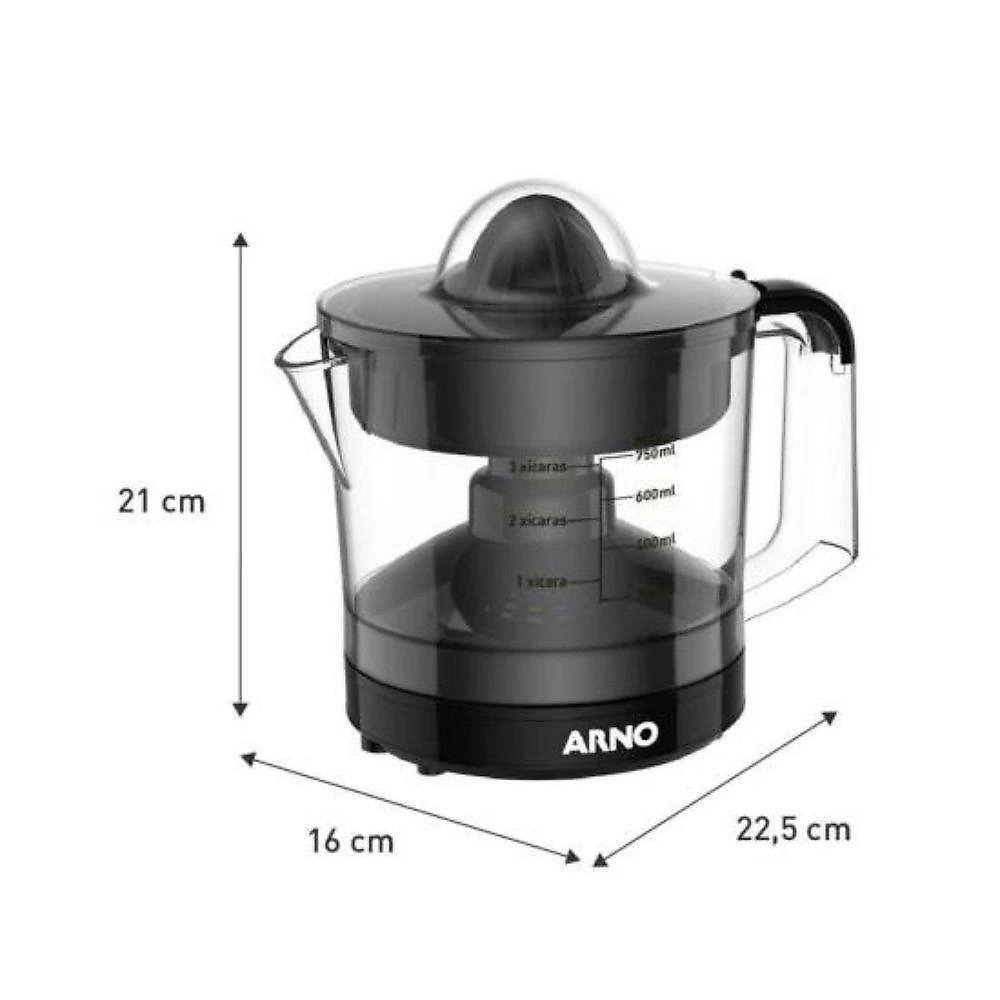 Espremedor De Frutas Arno Express 40w 750ml Preto 110V