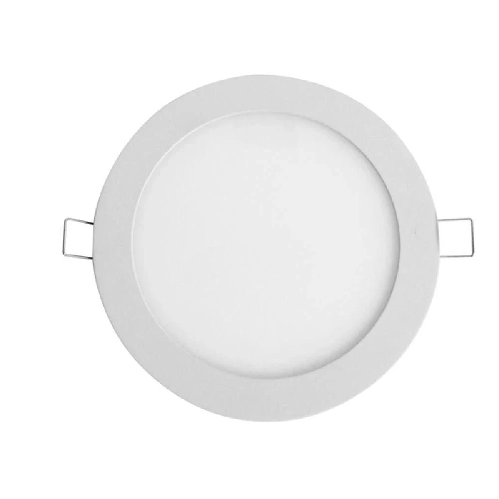 Painel Led Foxlux Redondo Embutir 6w 6500k Bivolt Branco