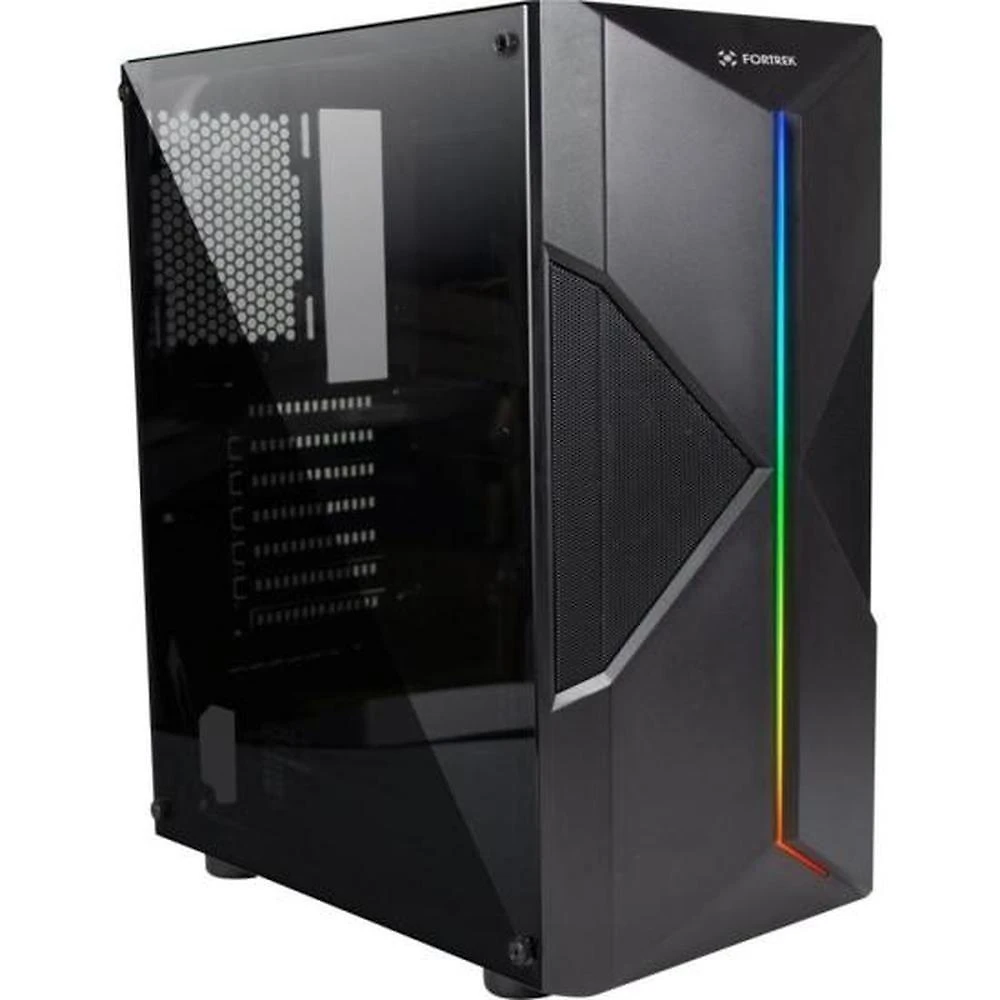 Gabinete Gamer Fortrek Holt Mid Tower Rgb Preto