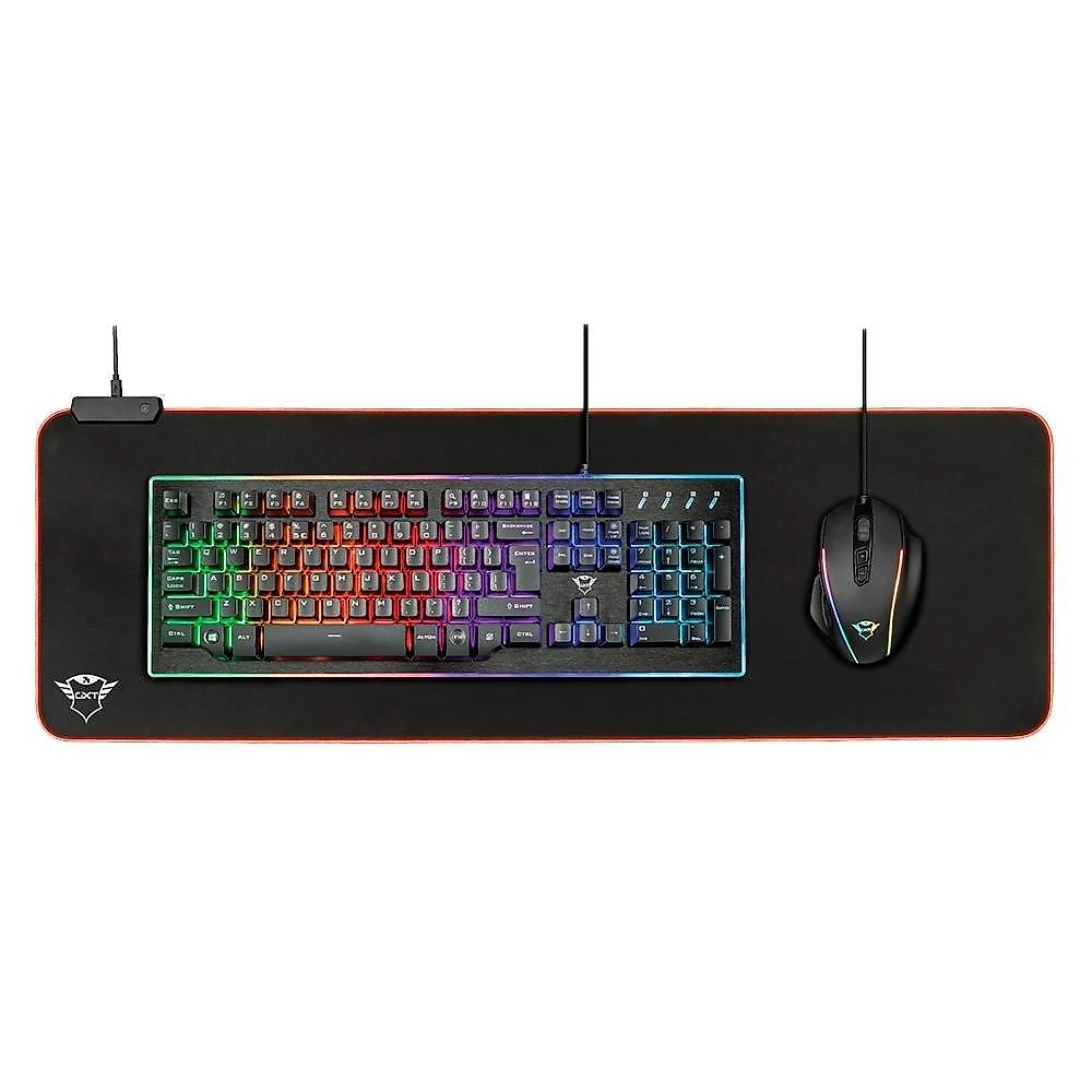 Mousepad Gamer Trust GXT 764 Glide-Flex, RGB, Control, Estendido (930x300mm) - 23395