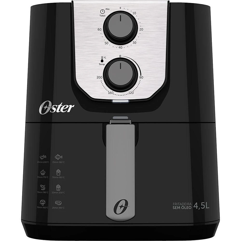 Fritadeira elétrica sem Óleo oster black perform 4,5l ofrt510 220v
