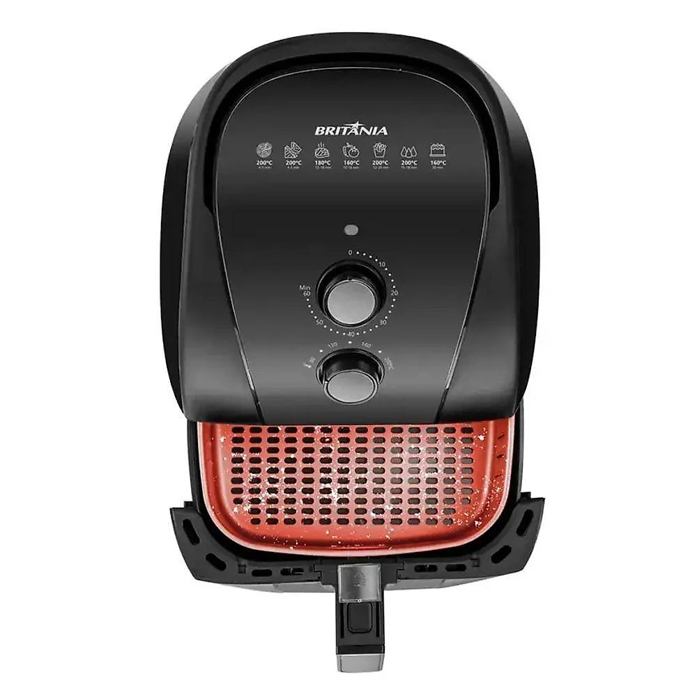 Fritadeira Air Fryer sem Óleo Britânia BFR50 5,5L 1500W Preto 110V