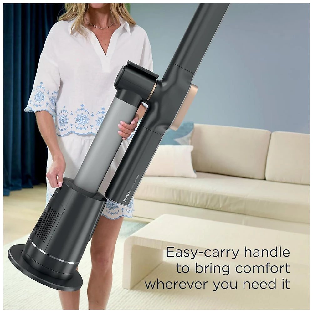 Ventilador Torre Sem Pas Shark TurboBlade Carvao Aquecimento Resfriamento 10 Velocidades 3 Modos Oscilacao 180 graus Modelo TH202 120V